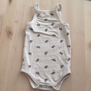 ARQ Yellow Calico Baby Bodysuit